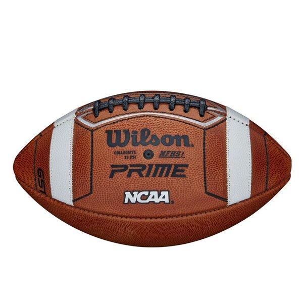 Wilson GST Prime Leder Football Official Size, NCAA...