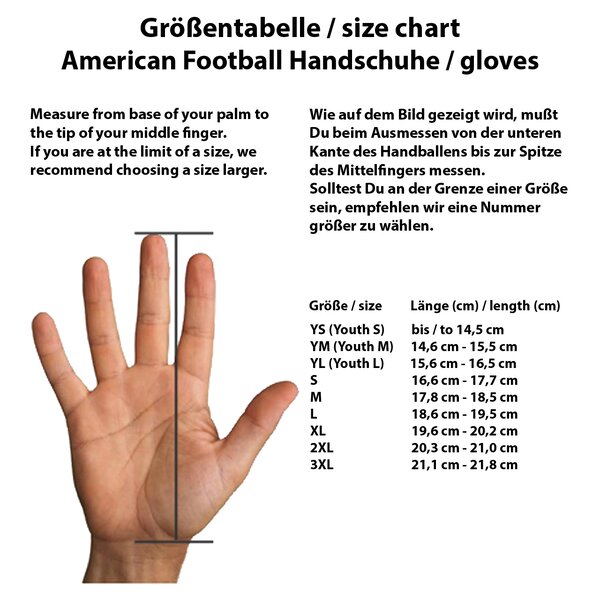 Grip Boost DNA American Football Receiver Handschuhe, Engineered Grip - royal blau Gr. 2XL