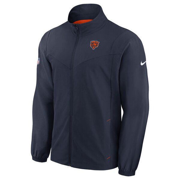 Nike NFL Woven FZ Jacket Chicago Bears, navy-orange - Gr. L