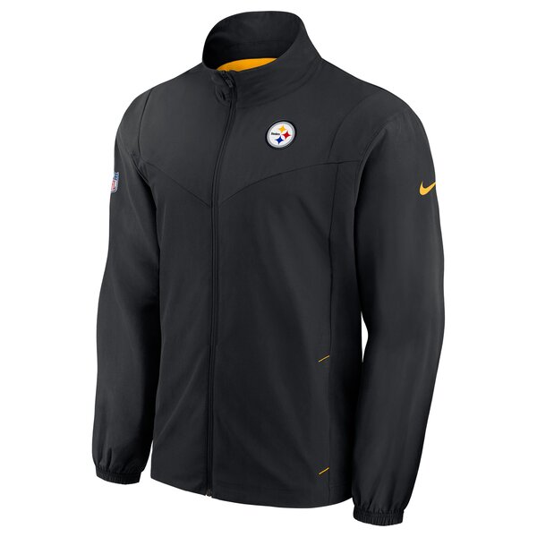 Nike NFL Woven FZ Jacket Pittsburgh Steelers, schwarz-gelb - Gr. XL