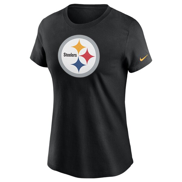 Nike NFL Womens Logo T-Shirt Pittsburgh Steelers, schwarz