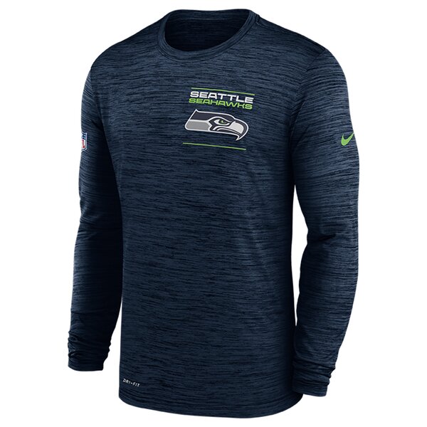 Nike NFL Velocity LS Sideline T-Shirt Seattle Seahawks, navy
