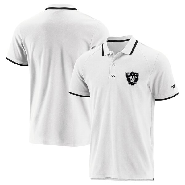 Fanatics NFL Enhanced Sport SS21 Polo Shirt Las Vegas Raiders, weiß - Gr. M