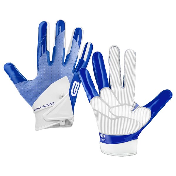 Grip Boost Stealth 5.0 Peace American Football Receiver Handschuhe - Royal Blau Gr.XL