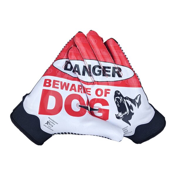 BATTLE DOOM 1.0 Wide Receiver Handschuhe - Beware of Dog...