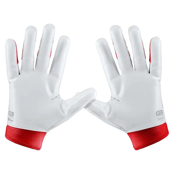 Grip Boost Stealth 5.0 Dual Color American Football Receiver Handschuhe - rot/weiß Gr.S