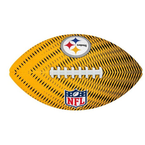 Wilson NFL Junior Tailgate Pittsburgh Steelers Logo Football