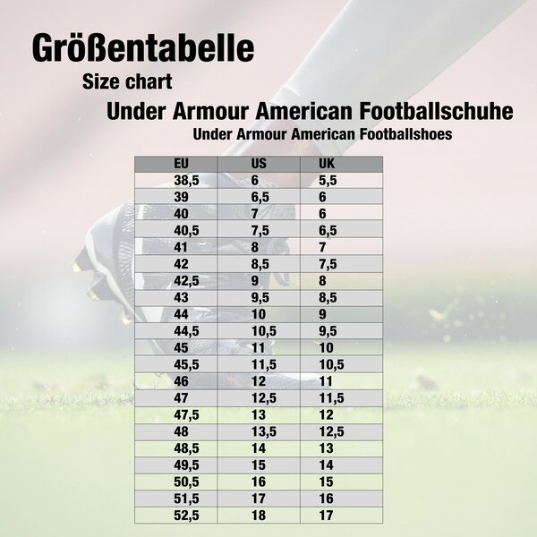 Under Armour Highlight Franchise Footballschuhe, 3023718-003 - schwarz/weiß