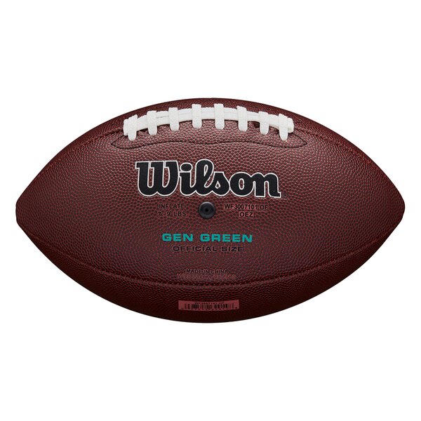 Wilson NFL Football Stride Pro Gen Green official size WF3007101XBOF, Size 9
