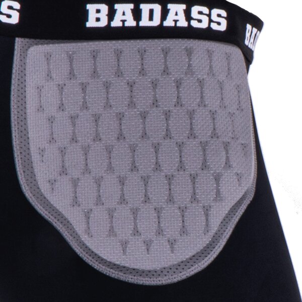 BADASS Power 7-Pad, gepolsterte Unterhose - schwarz/grau Gr. M