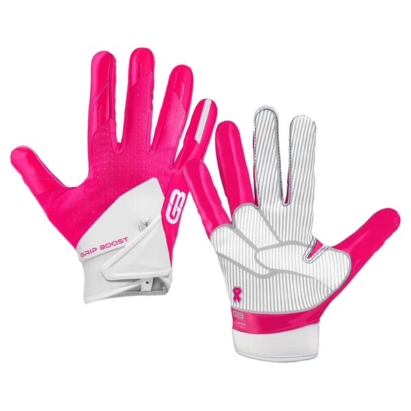 Grip Boost Peace Stealth 5.0 Football Receiver Handschuhe - pink Gr. M
