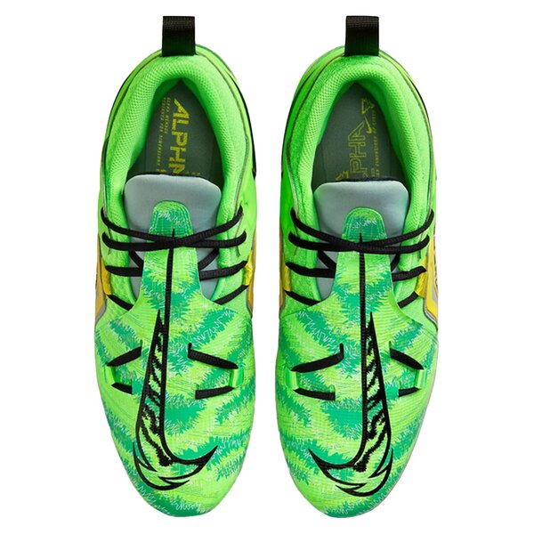 Nike Alpha Menace Pro 3 FB8442 Cleats - neon-grn