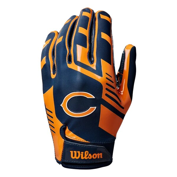 Wilson NFL Stretch Fit Adult Receiver Handschuhe - Team Chicago Bears