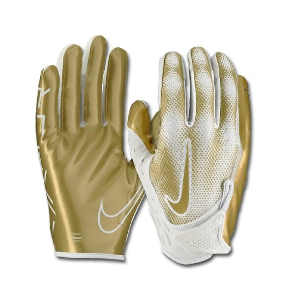 Nike Vapor Jet 7.0 Metallic Receiver Gloves - weiß-gold