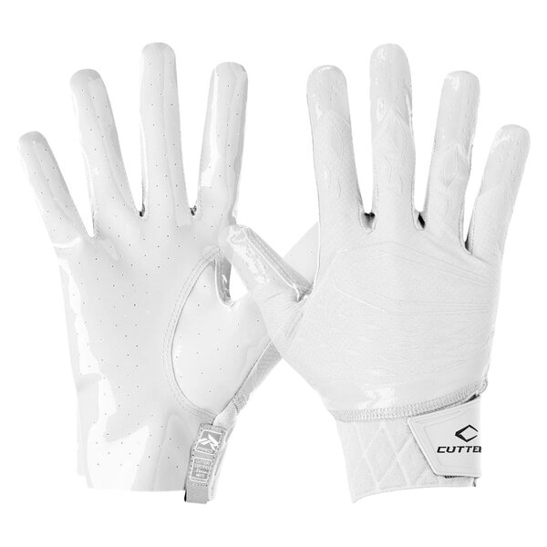 Cutters CG10440 Rev Pro 5.0 Receiver Gloves Solid - weiß Gr.S