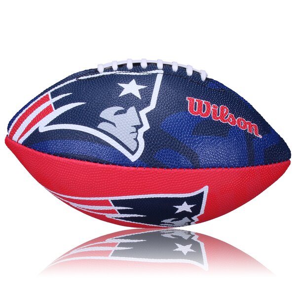 New England Patriots Wilson NFL Junior Logo Football