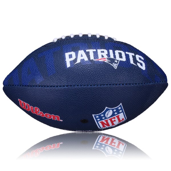 New England Patriots Wilson NFL Junior Logo Football