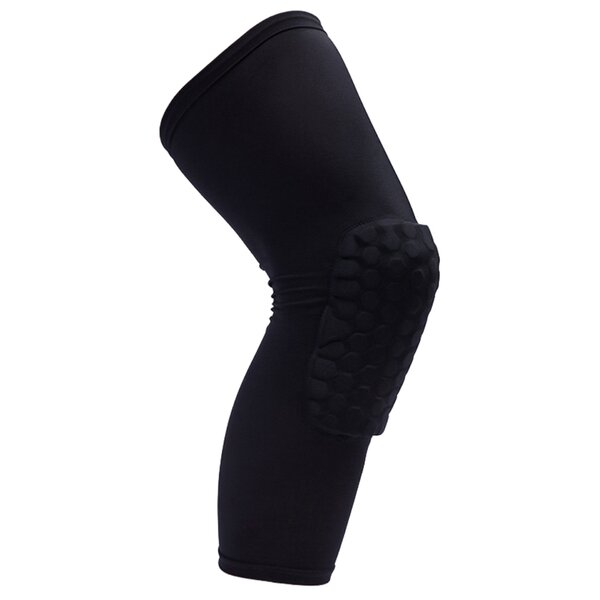 American Sports gepolsterter Kniesleeve in vier Farben - schwarz Gr. M