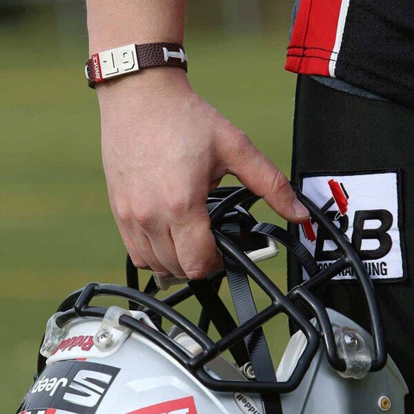 Brayce American Football Armband, wähle Deine Spielernummer - Länge 19 cm / Nummer 35