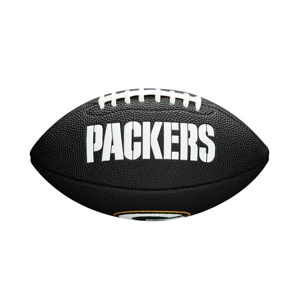 Schwarzer Mini Football Wilson NFL Green Bay Packers Logo