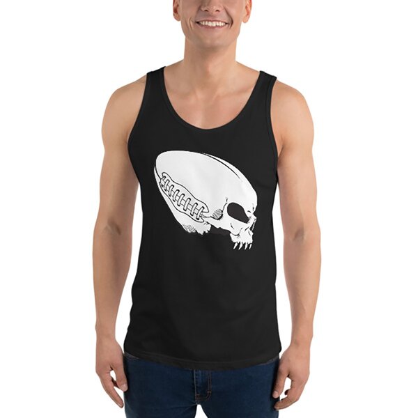American Football Fanshirt, Tank Shirt Alien Skull