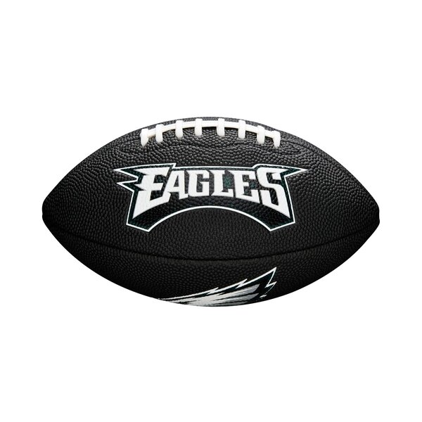 Schwarzer Mini Football Wilson NFL Philadelphia Eagles Logo