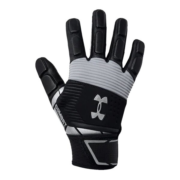 Gepolsterte Lineman Handschuhe Under Armour Combat Design 2020 - schwarz/grau Gr. L
