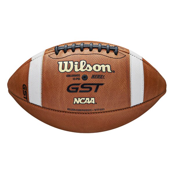 Game Ball, Wilson GST1003B Offizieller Leder Football, Senior