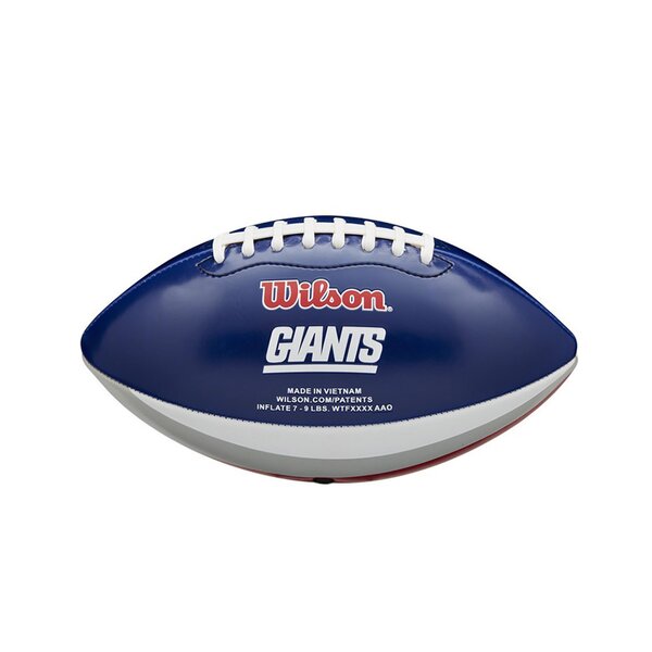 Wilson NFL Peewee New York Giants Logo Football