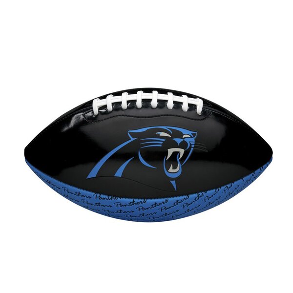 Wilson NFL Peewee Carolina Panthers Logo Football